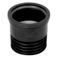 Straight Drain Connector - Black